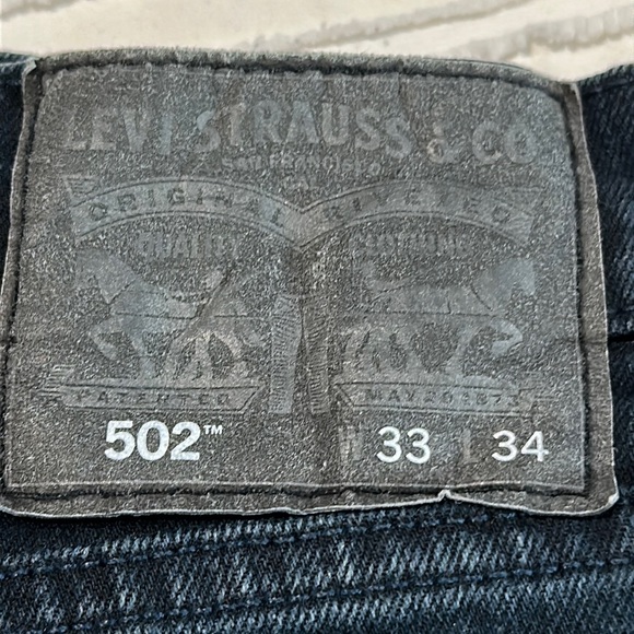 Levi's Mens 502 Jeans W 33L 34 - Picture 2 of 3